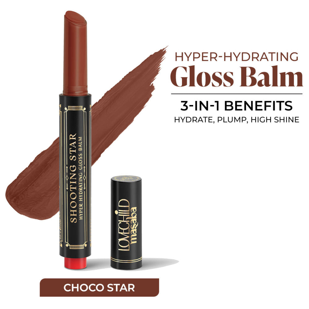LoveChild Masaba Shooting Star Hyper Hydrating Gloss Balm, Enriched with Peptides, Shea Butter & Jojoba Oil