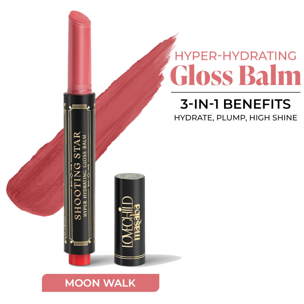 LoveChild Masaba Shooting Star Hyper Hydrating Gloss Balm, Enriched with Peptides, Shea Butter & Jojoba Oil