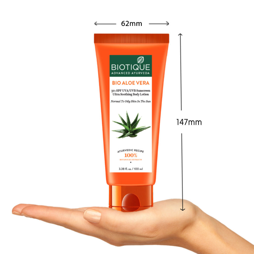 Biotique Bio Aloe Vera 30+ SPF Sunscreen Ultra Soothing Body Lotion