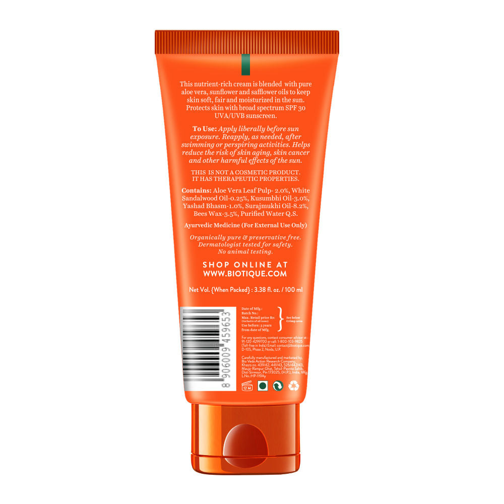 Biotique Bio Aloe Vera 30+ SPF Sunscreen Ultra Soothing Body Lotion