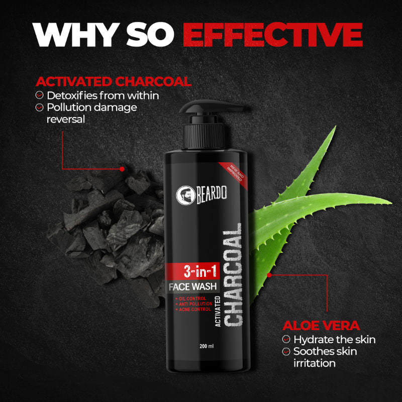 Beardo Activated Charcoal Facewash