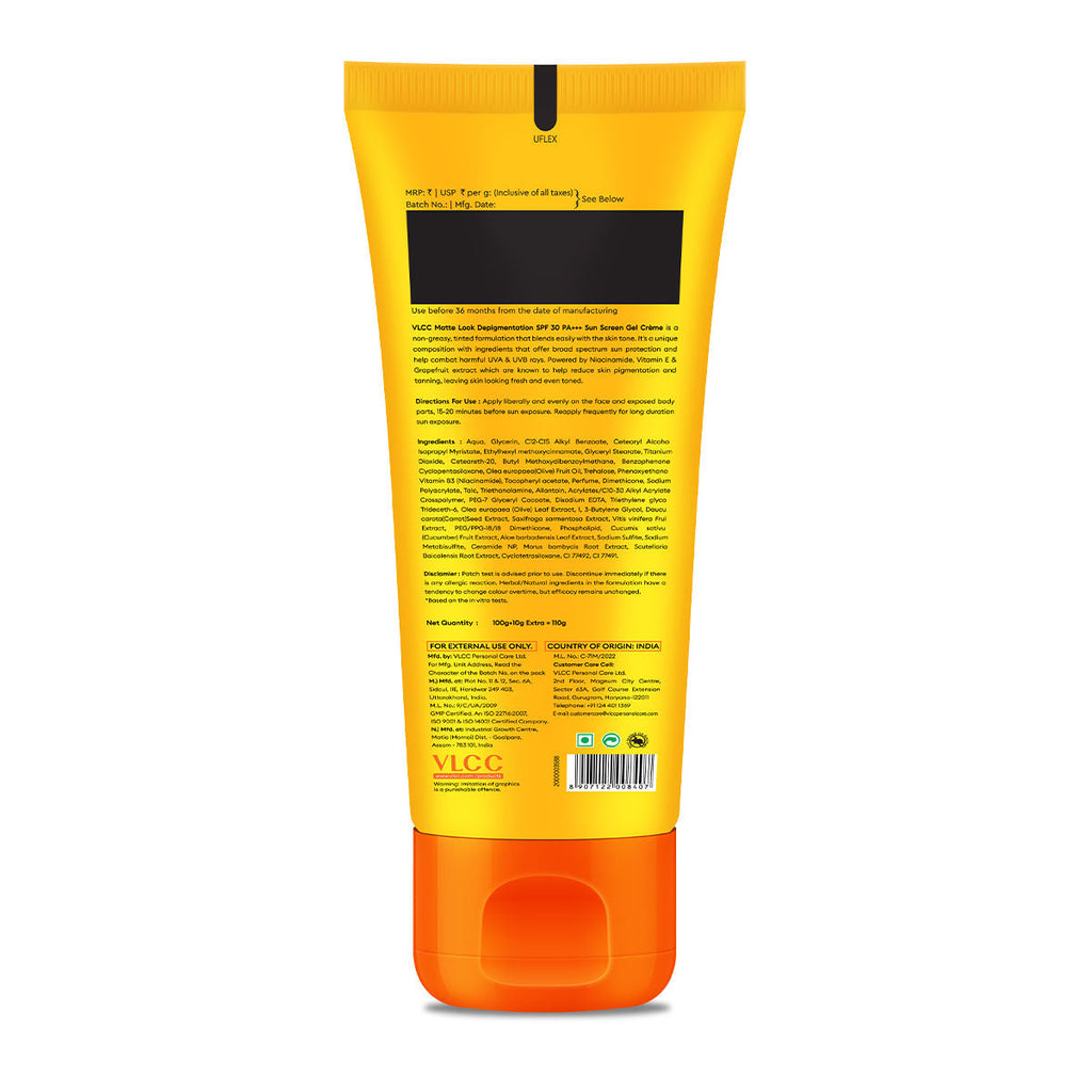 VLCC Matte Look SPF 30 Sun Screen Gel Creme