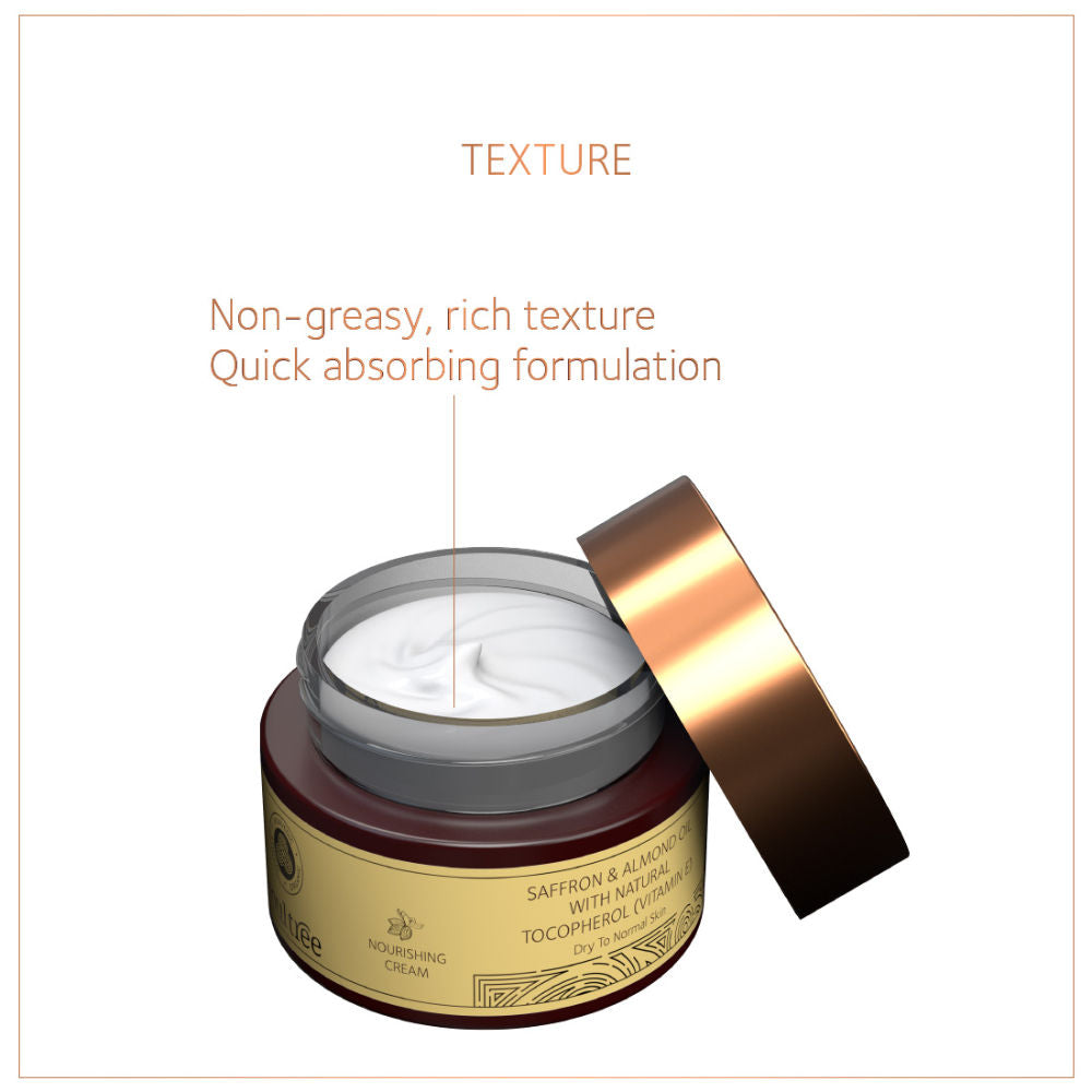 SoulTree Nourishing Cream - Saffron & Almond Oil with Natural Vitamin E