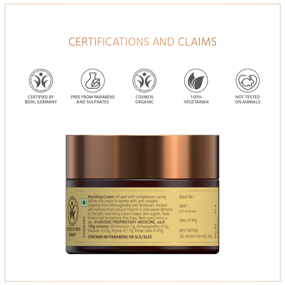 SoulTree Nourishing Cream - Saffron & Almond Oil with Natural Vitamin E