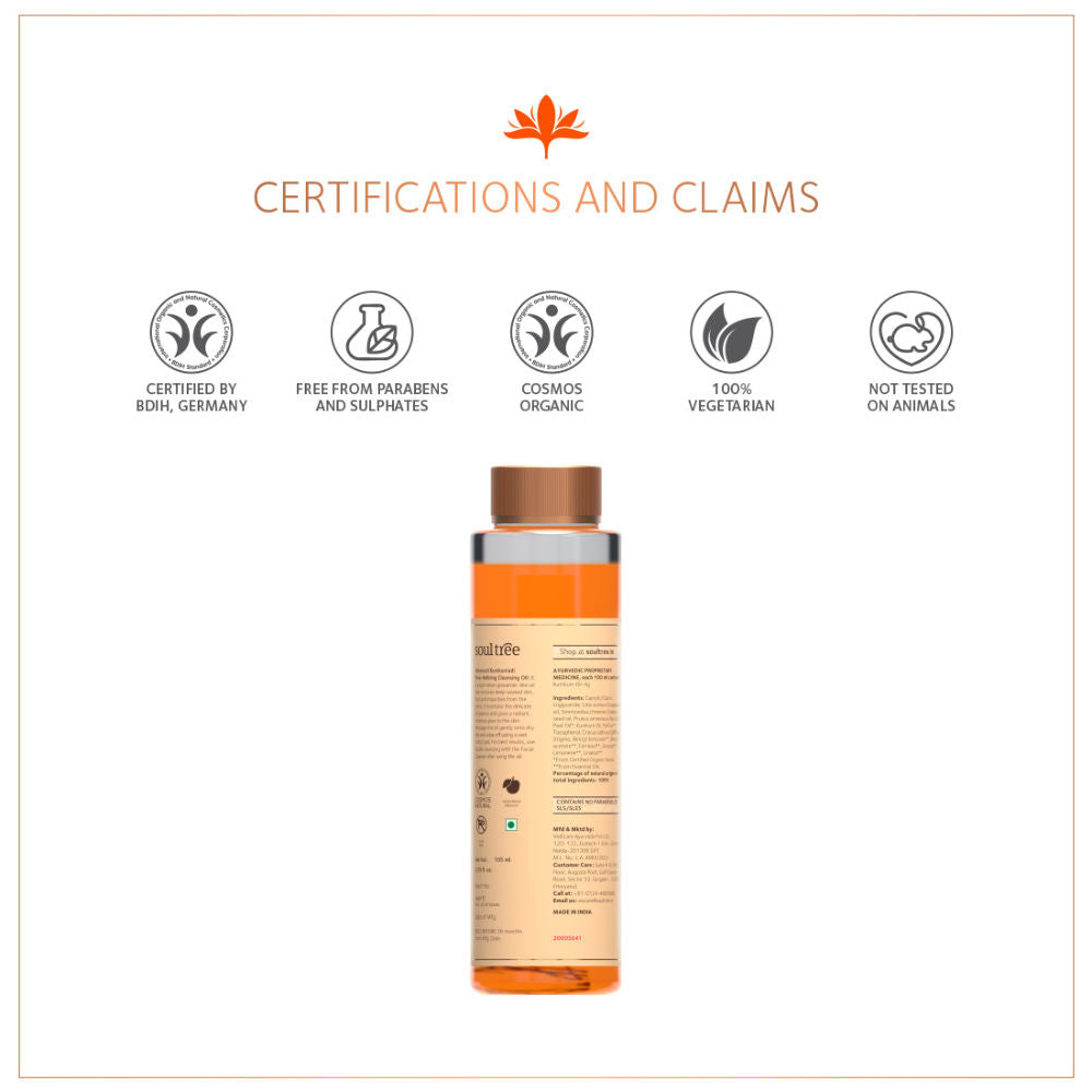 SoulTree Advanced Kumkumadi Pore-Refining Cleansing Oil