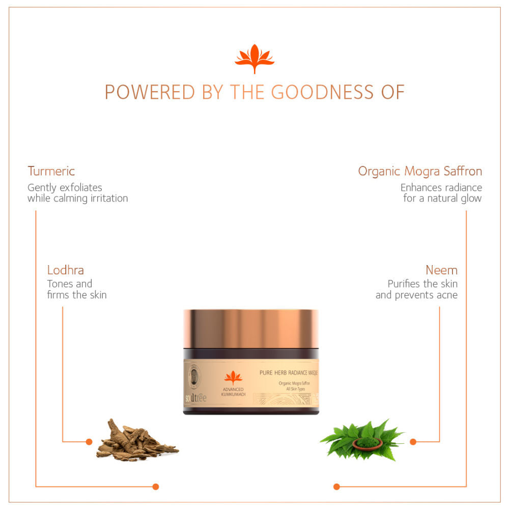 SoulTree Advanced Kumkumadi Pure Herb Radiance Masque