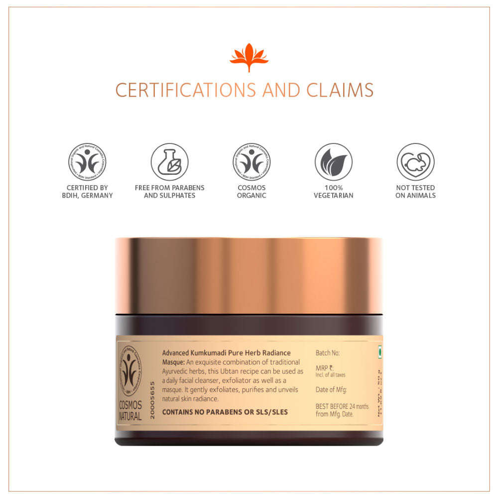 SoulTree Advanced Kumkumadi Pure Herb Radiance Masque