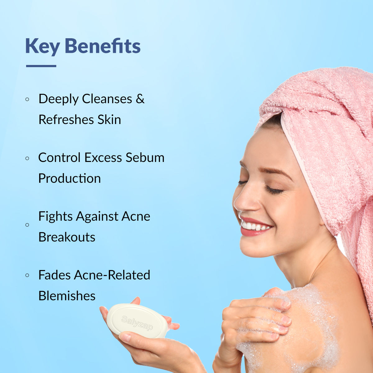 Fixderma Salyzap Soap with Salicylic Acid, Tea Tree Oil & Vitamin-E