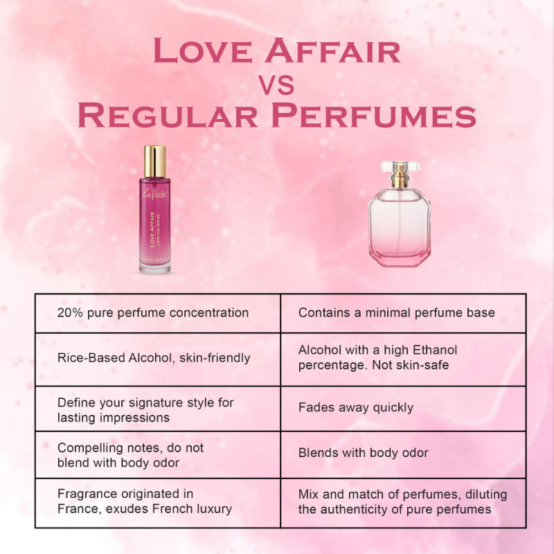 La Pink Love Affair French Luxury Pure Perfume For Women