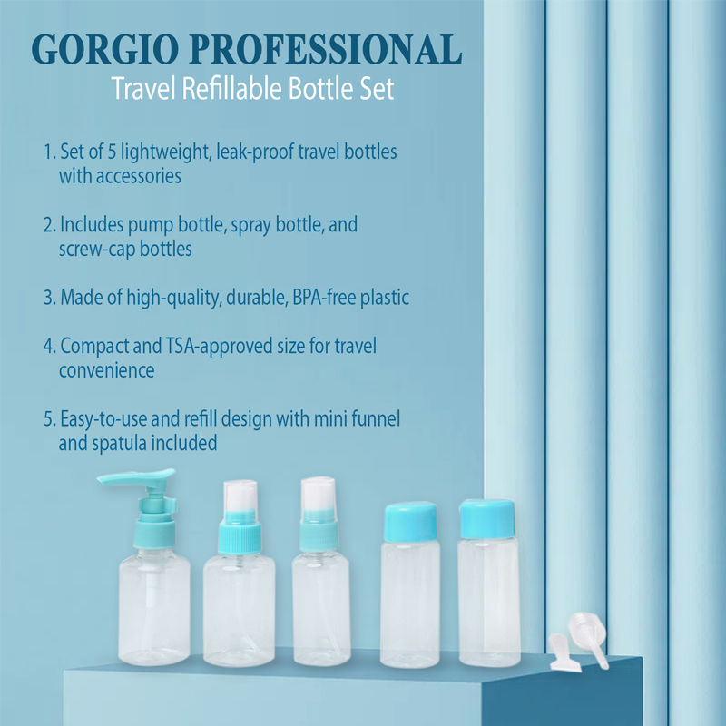 Gorgio Professional Bottle Set GBS 0105 (Colour /Shape May Vary)