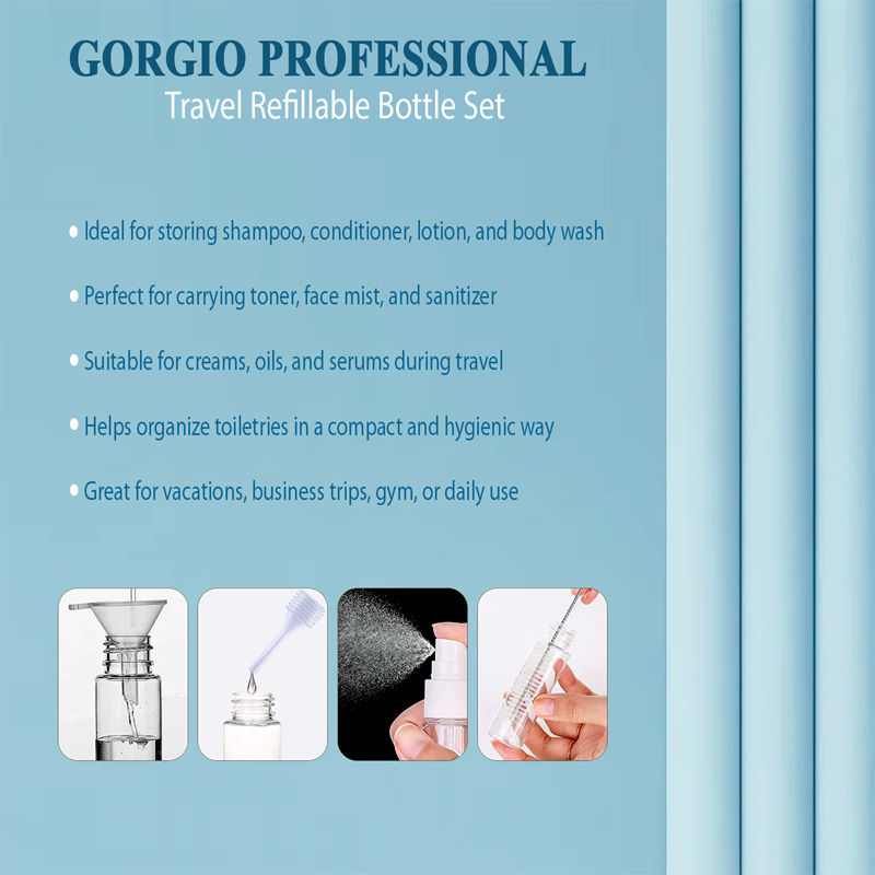 Gorgio Professional Bottle Set GBS 0105 (Colour /Shape May Vary)