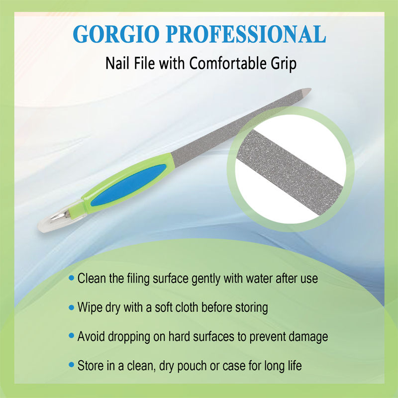 Gorgio Professional ECO00147 Double Sided Nail Care Files Cuticle Trimmer (Colour & Shape May Vary)