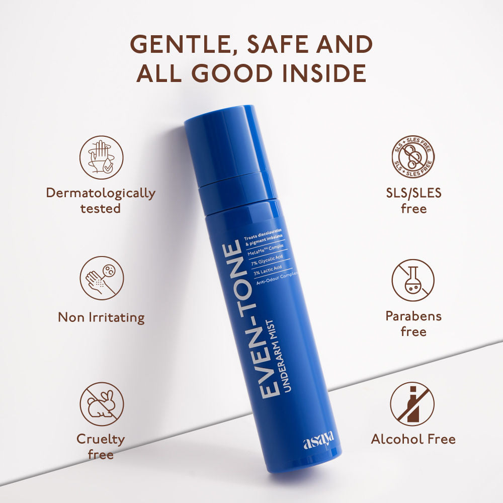 Asaya Depigmentation Underarm Spray for Dark Underarms with MelaMe Complex