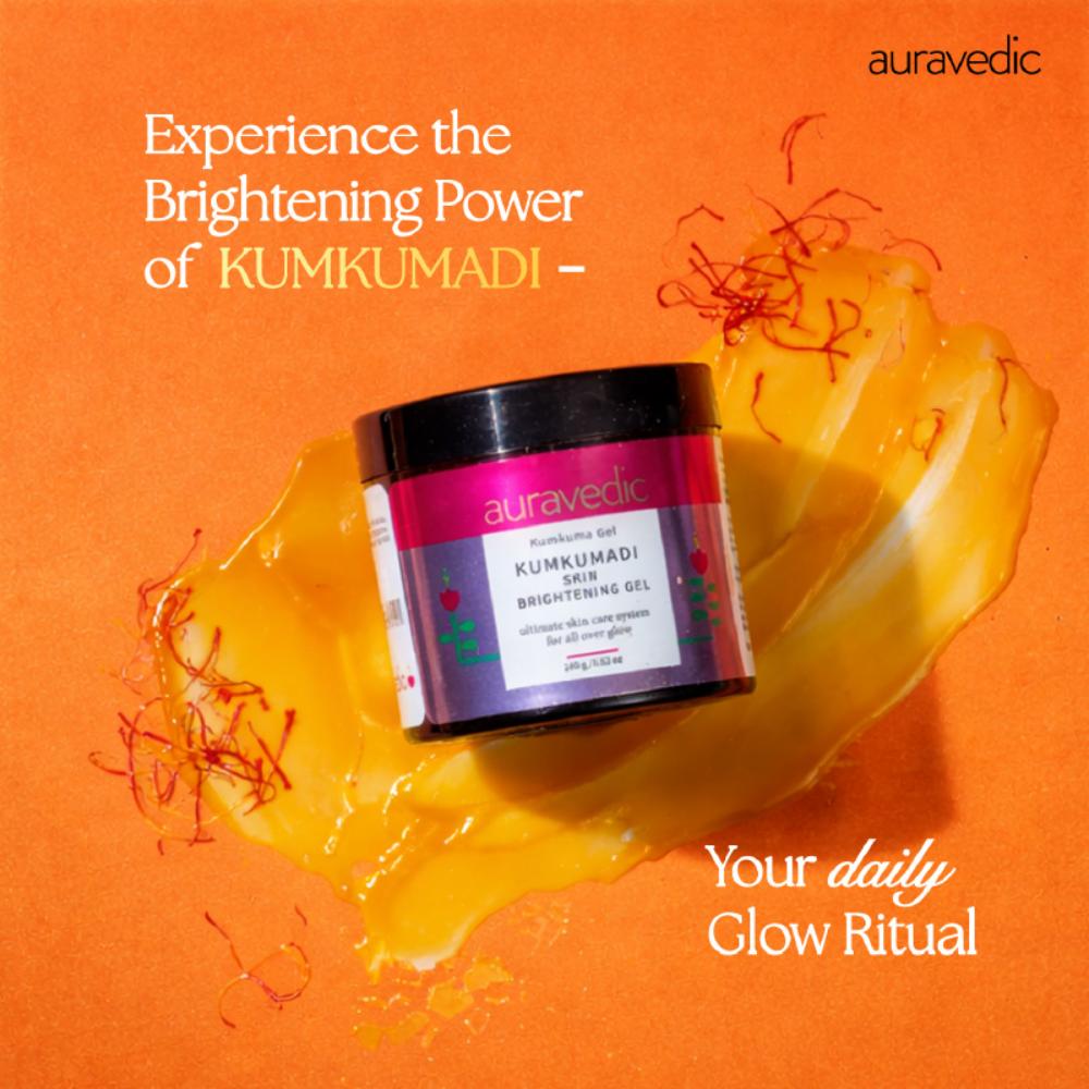 Auravedic Kumkumadi Gel Kumkumadi Tailam Kumkumadi Oil Skin Brightening Gel For Pigmentation