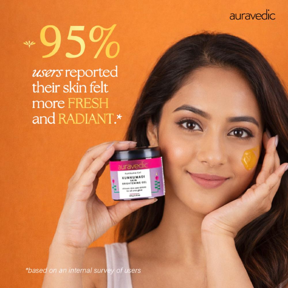 Auravedic Kumkumadi Gel Kumkumadi Tailam Kumkumadi Oil Skin Brightening Gel For Pigmentation