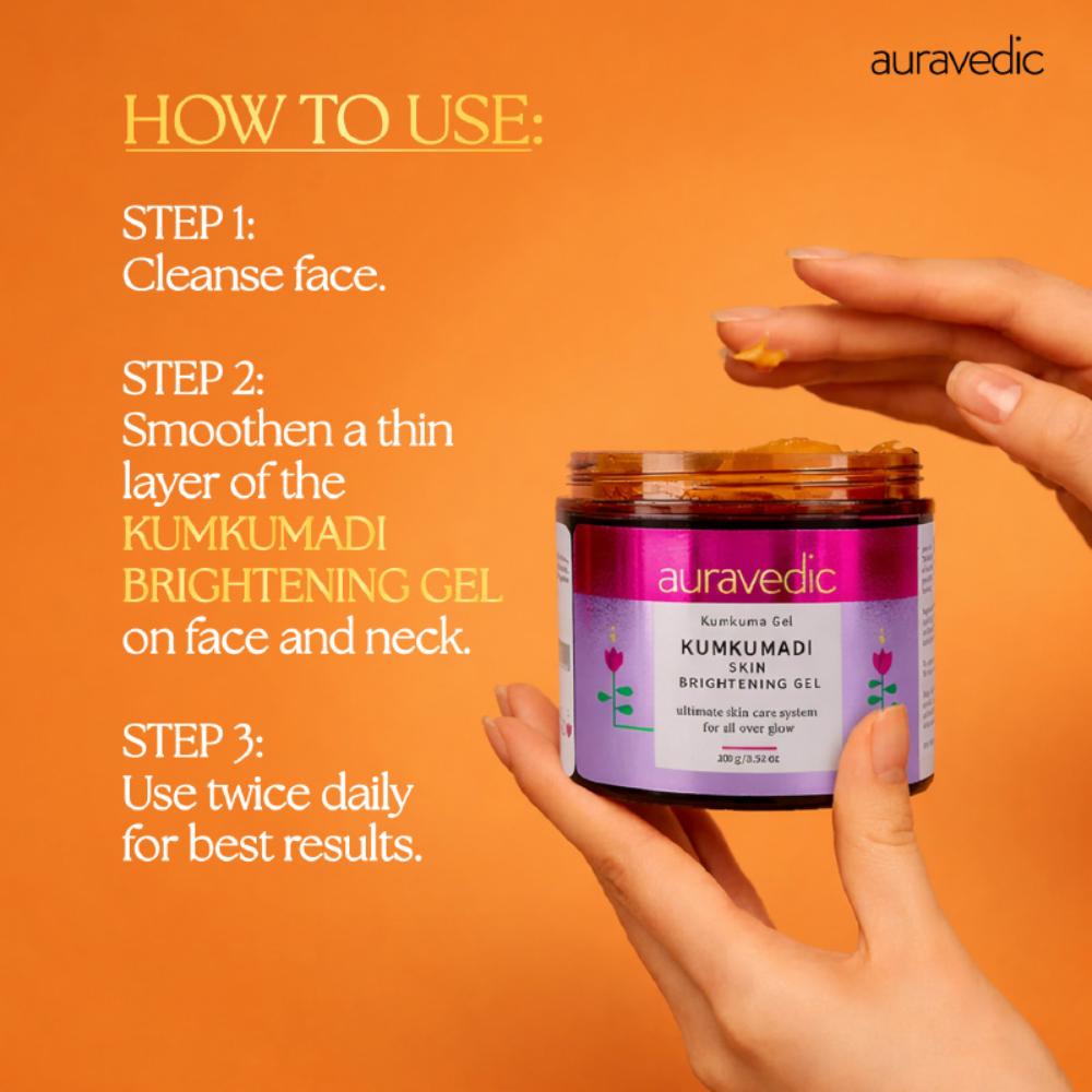 Auravedic Kumkumadi Gel Kumkumadi Tailam Kumkumadi Oil Skin Brightening Gel For Pigmentation