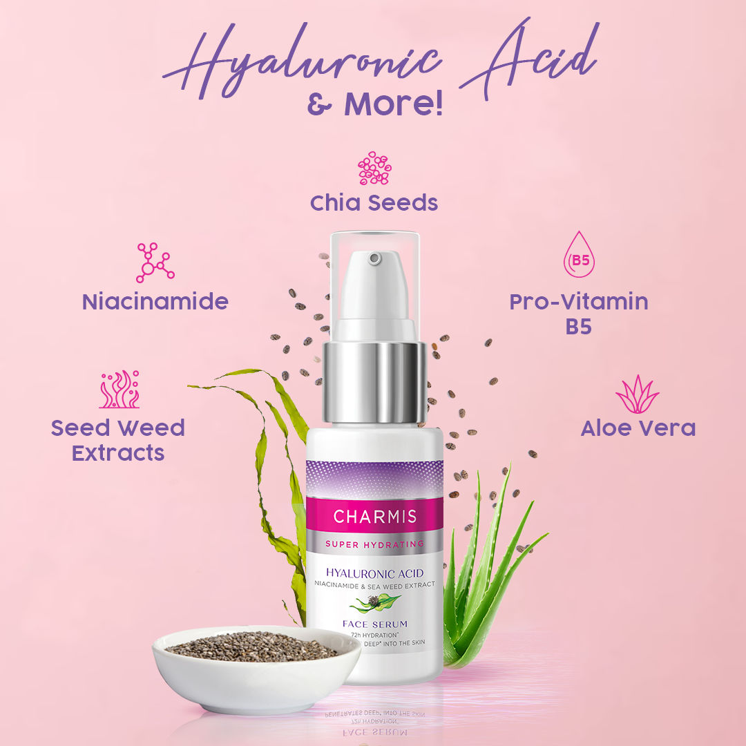 Charmis Super Hydrating Face Serum For 72h Hydration With Hyaluronic Acid