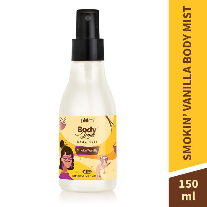 Plum BodyLovin Smokin Vanilla Body Mist For A Long Lasting Vanilla Fragrance