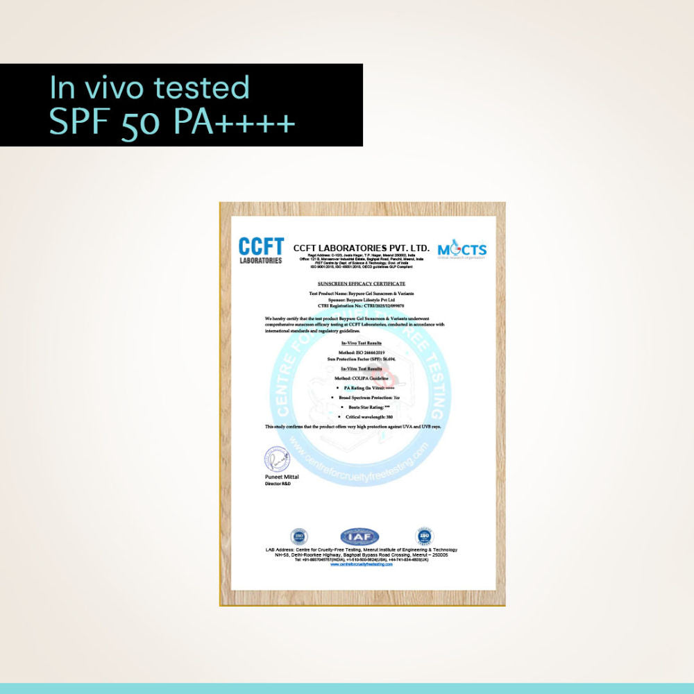 Deconstruct Oats & Ceramide Gel Sunscreen In Vivo Tested SPF 50 PA+++