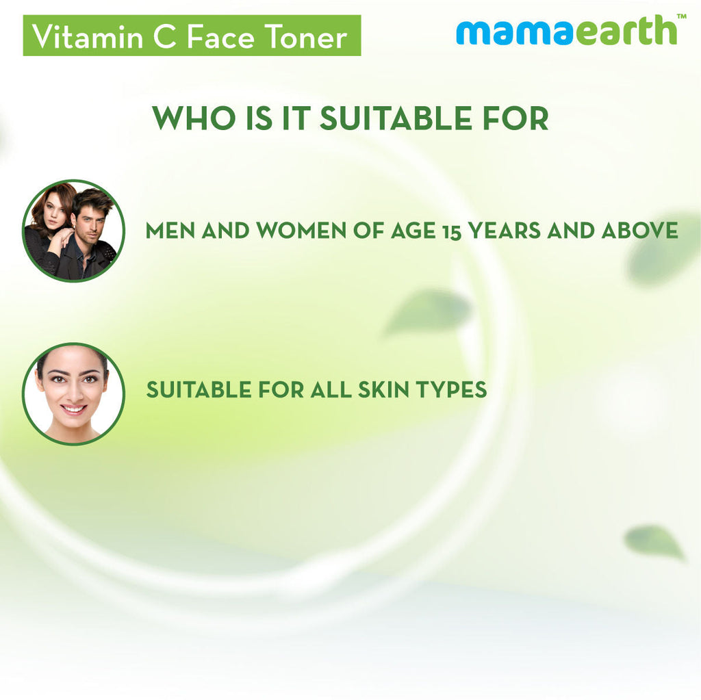 Mamaearth Vitamin C Face Toner with Witch Hazel for Pore Tightening and All Skin Types