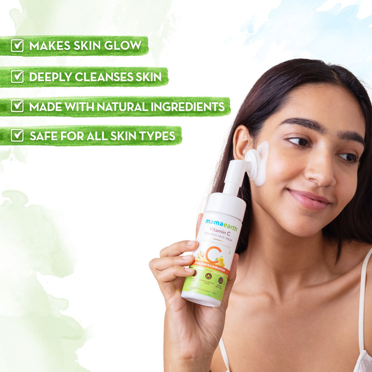 Mamaearth Vitamin C Foaming Face Wash with Vitamin C & Turmeric