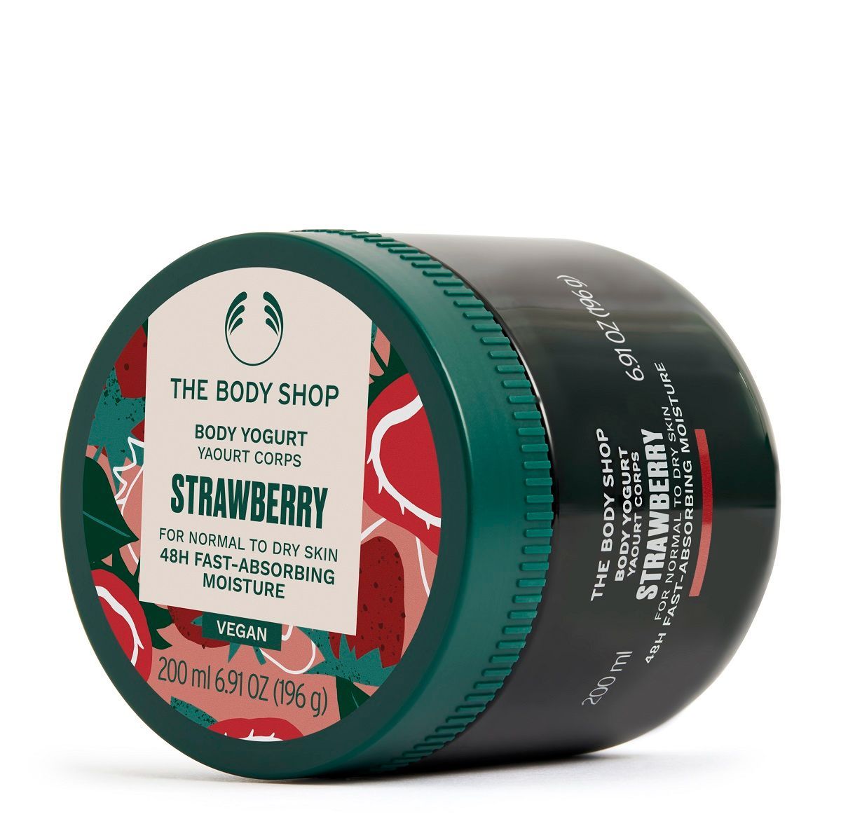 The Body Shop Strawberry Body Yogurt, 48-Hour Hydration, Strawberry Oil & Shea Butter