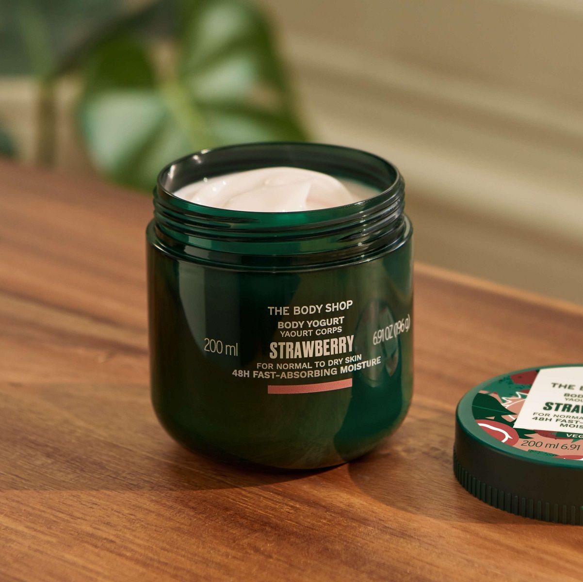 The Body Shop Strawberry Body Yogurt, 48-Hour Hydration, Strawberry Oil & Shea Butter