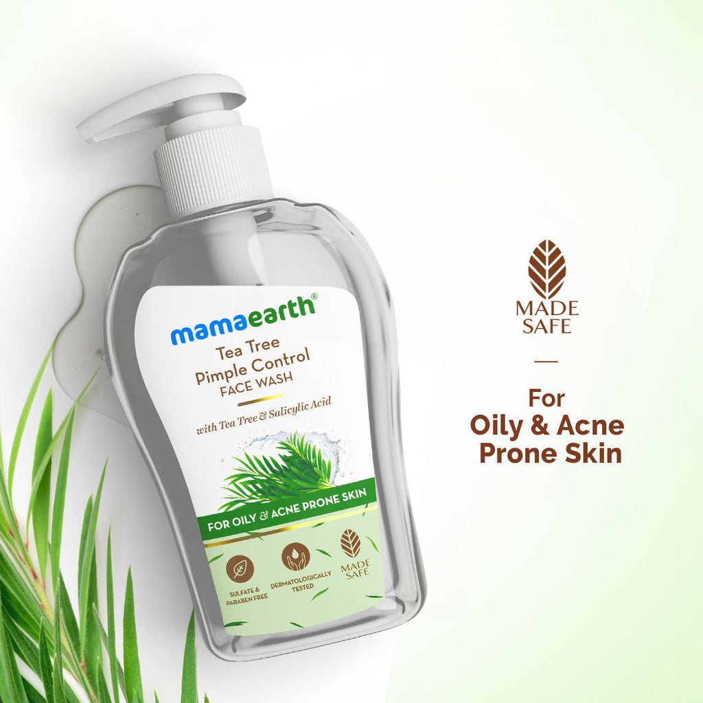 Mamaearth Face Wash With Tea Tree Oil And Neem Extract For Acne &pimples