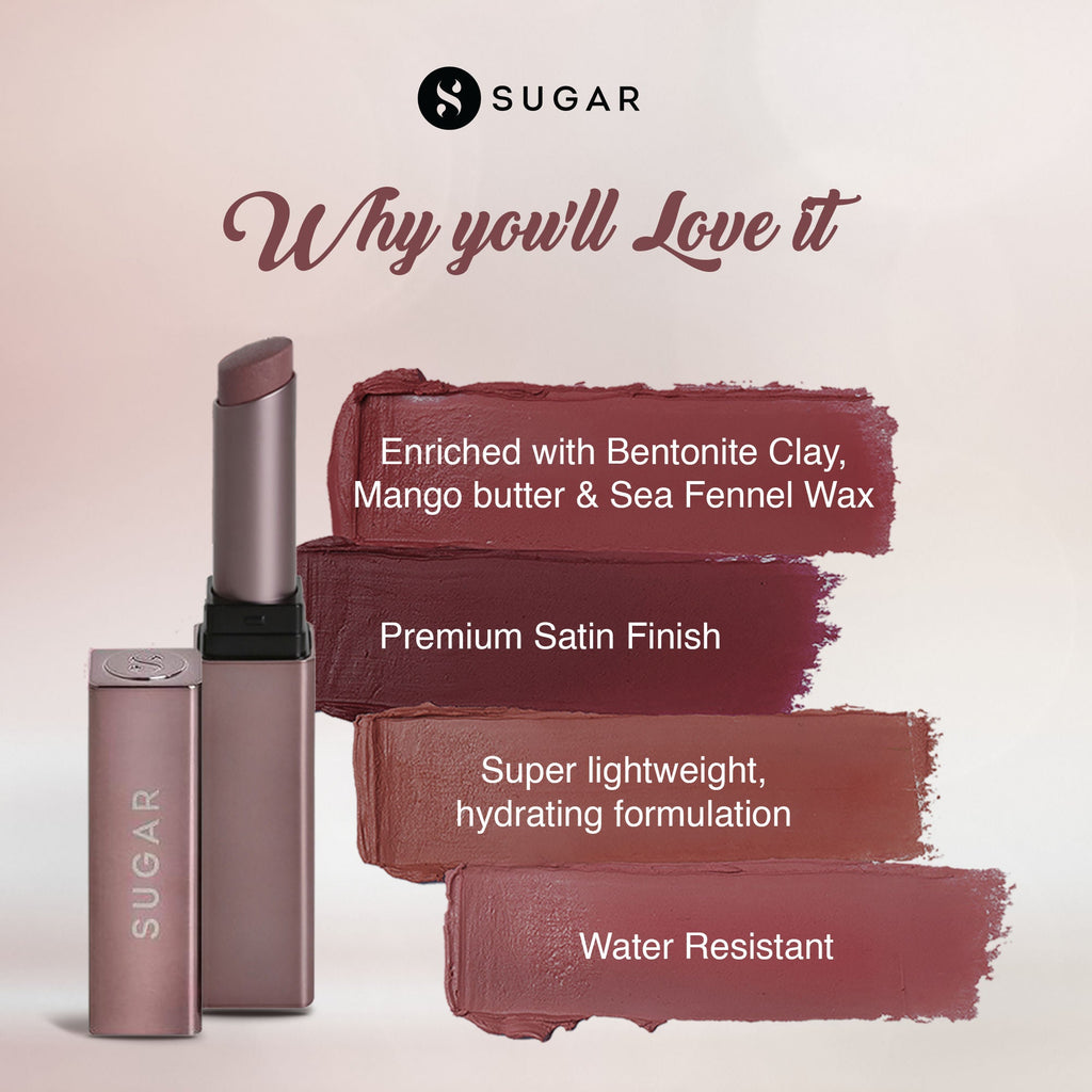 SUGAR Mettle Satin Lipstick