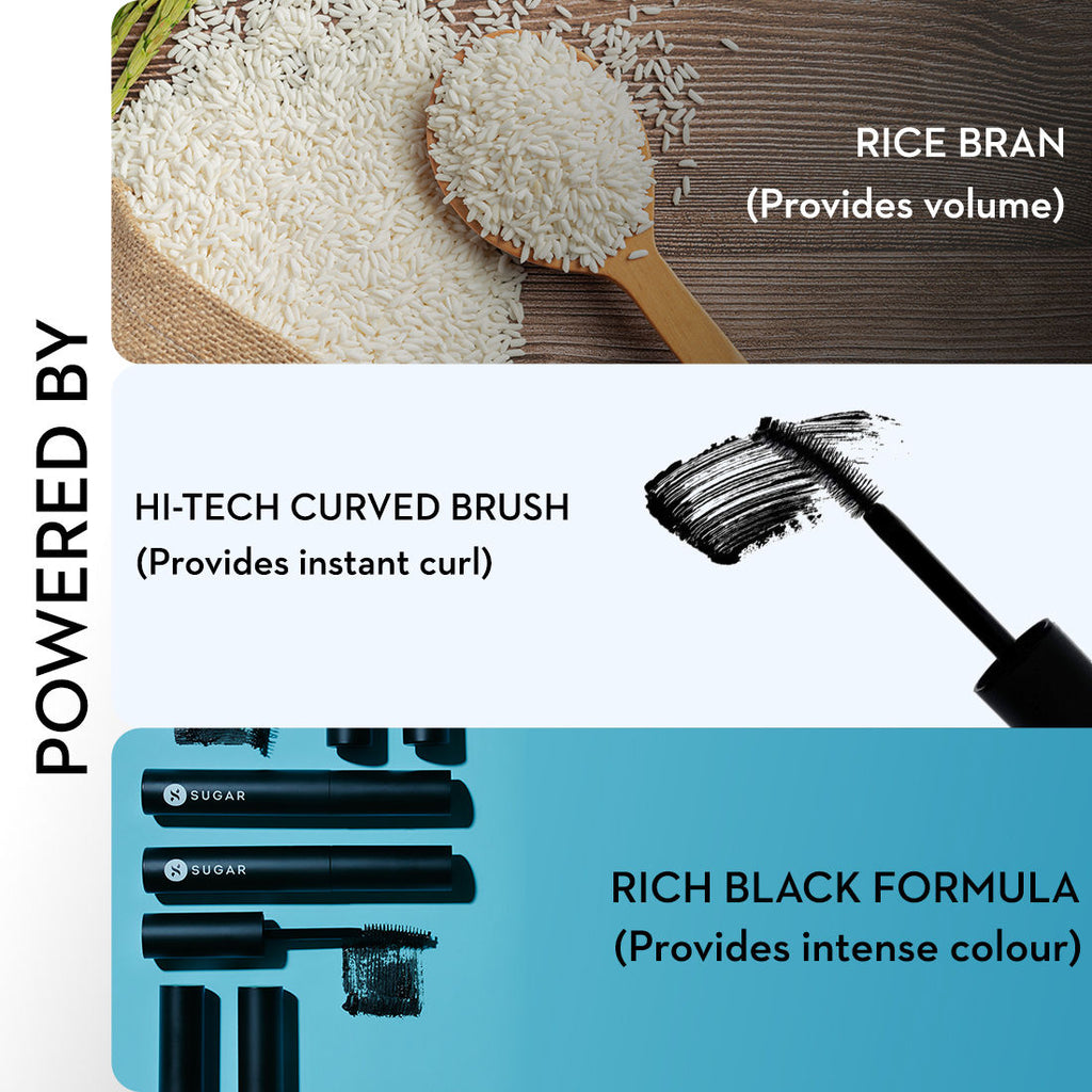 SUGAR Uptown Curl Lengthening Mascara - 01 Black Beauty (Black)