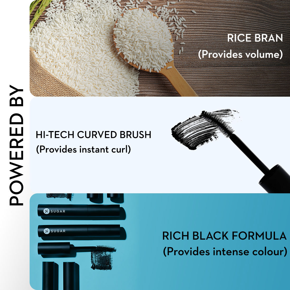 SUGAR Uptown Curl Lengthening Mascara - 01 Black Beauty (Black)