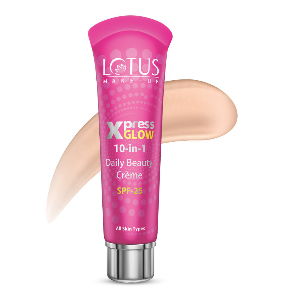Lotus Make-Up Xpress Glow 10 In 1 Daily Beauty Face Cream SPF 25 For All Skin Types