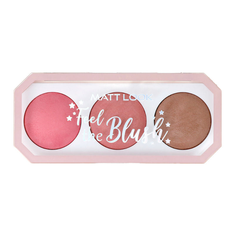Matt look Feel The Blush Baked Blush Trio Palette