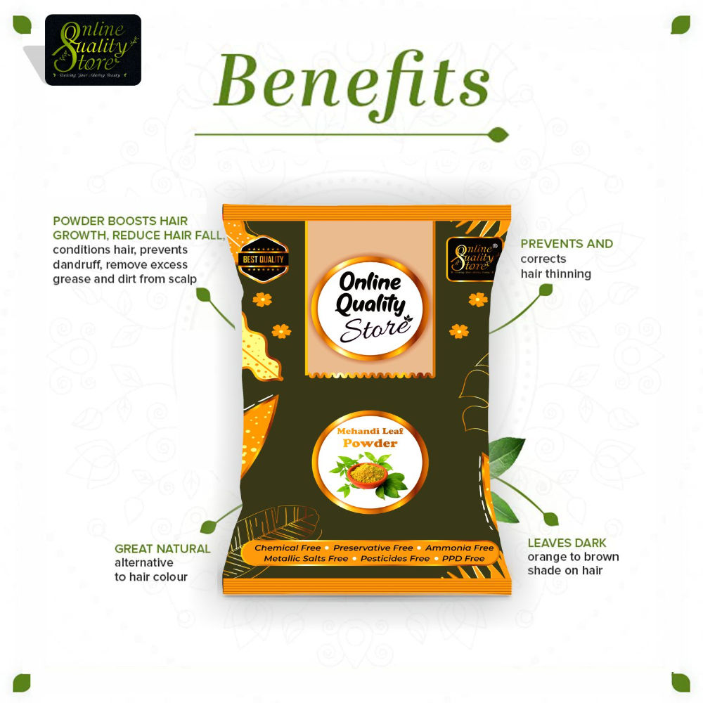 Online Quality Store Mehandi Powder Pure & Natural For Hair