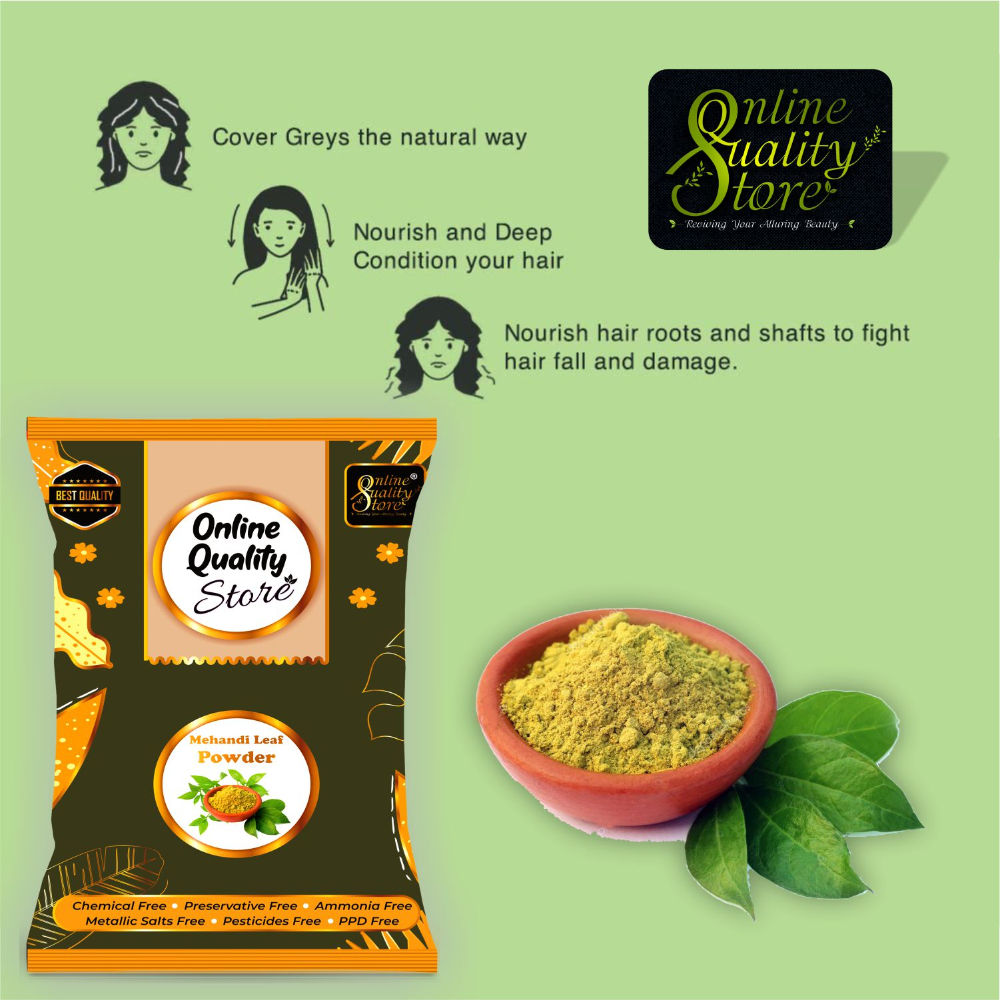 Online Quality Store Mehandi Powder Pure & Natural For Hair