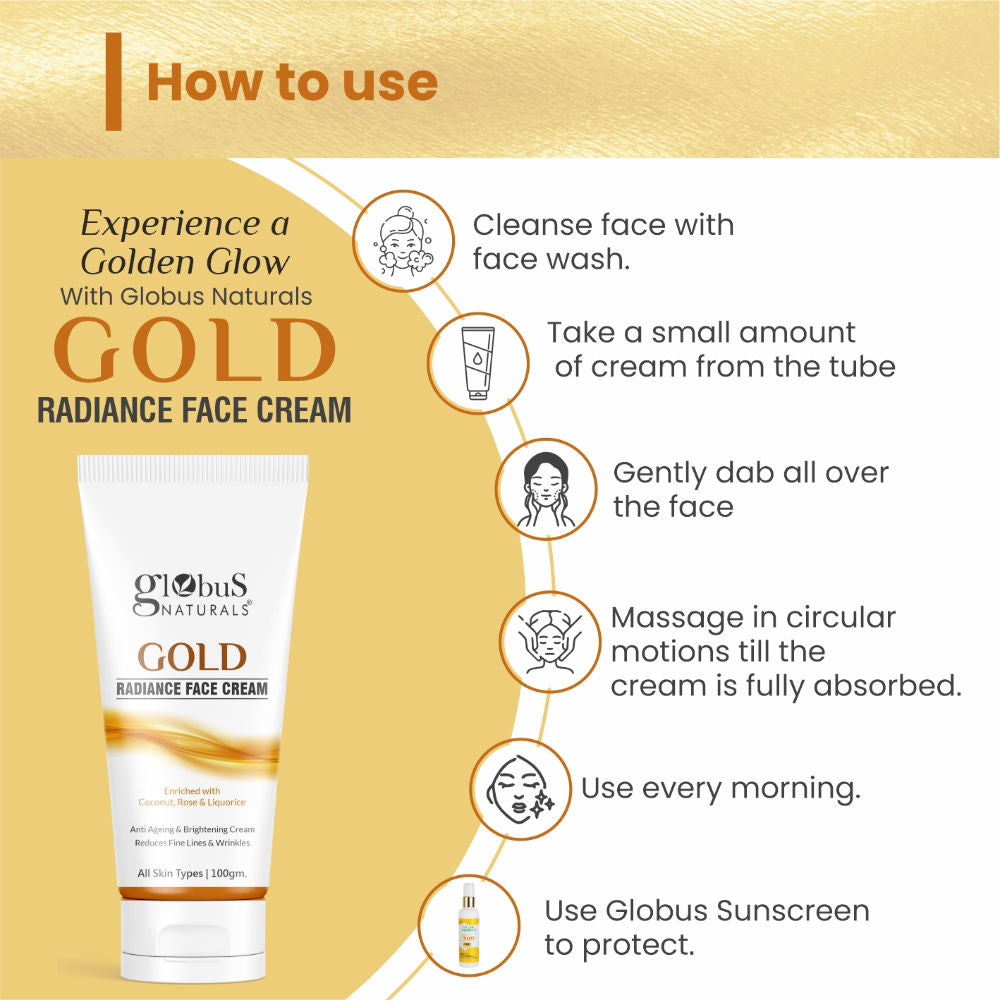 Globus Naturals Gold Radiance Face Cream