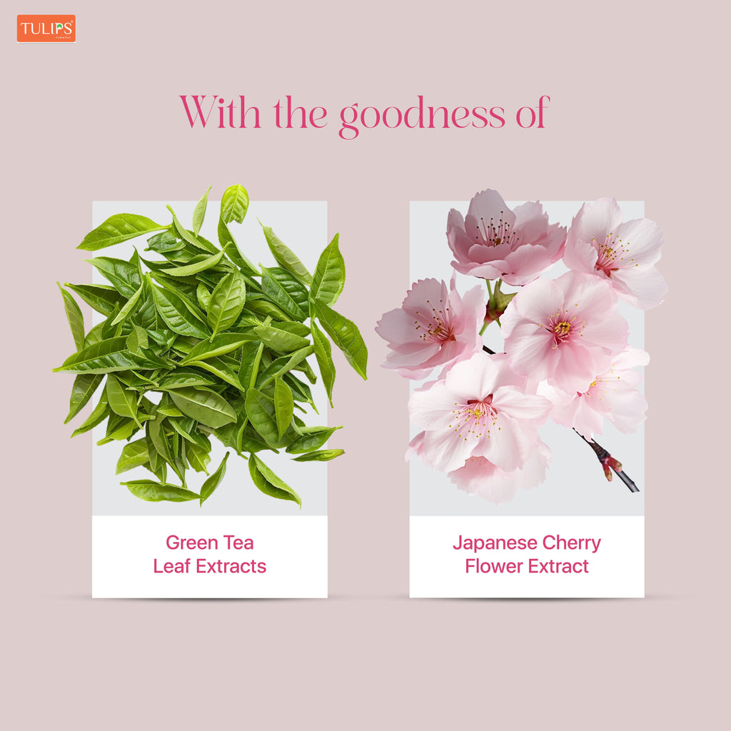 Tulips Refreshing, Face Cleansing Wet Wipes Japanese Cherry Fragrance