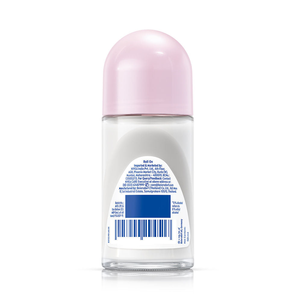 NIVEA 72H Active Protection With Pearl Extract Deo Underarm Roll On - Smooth Skin, Odor Protection
