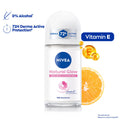 NIVEA Natural Glow Even Toned Vit C & 0% Alcohol Deo Underarm Roll On 72Hr Active Protection