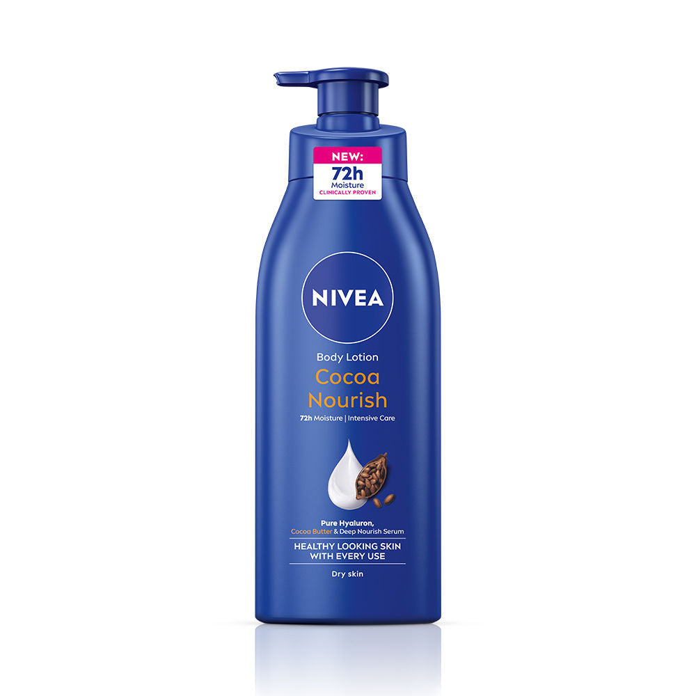 NIVEA 48H Deep Moisture Care Cocoa Butter & Vit E Body Lotion For Very Dry Skin