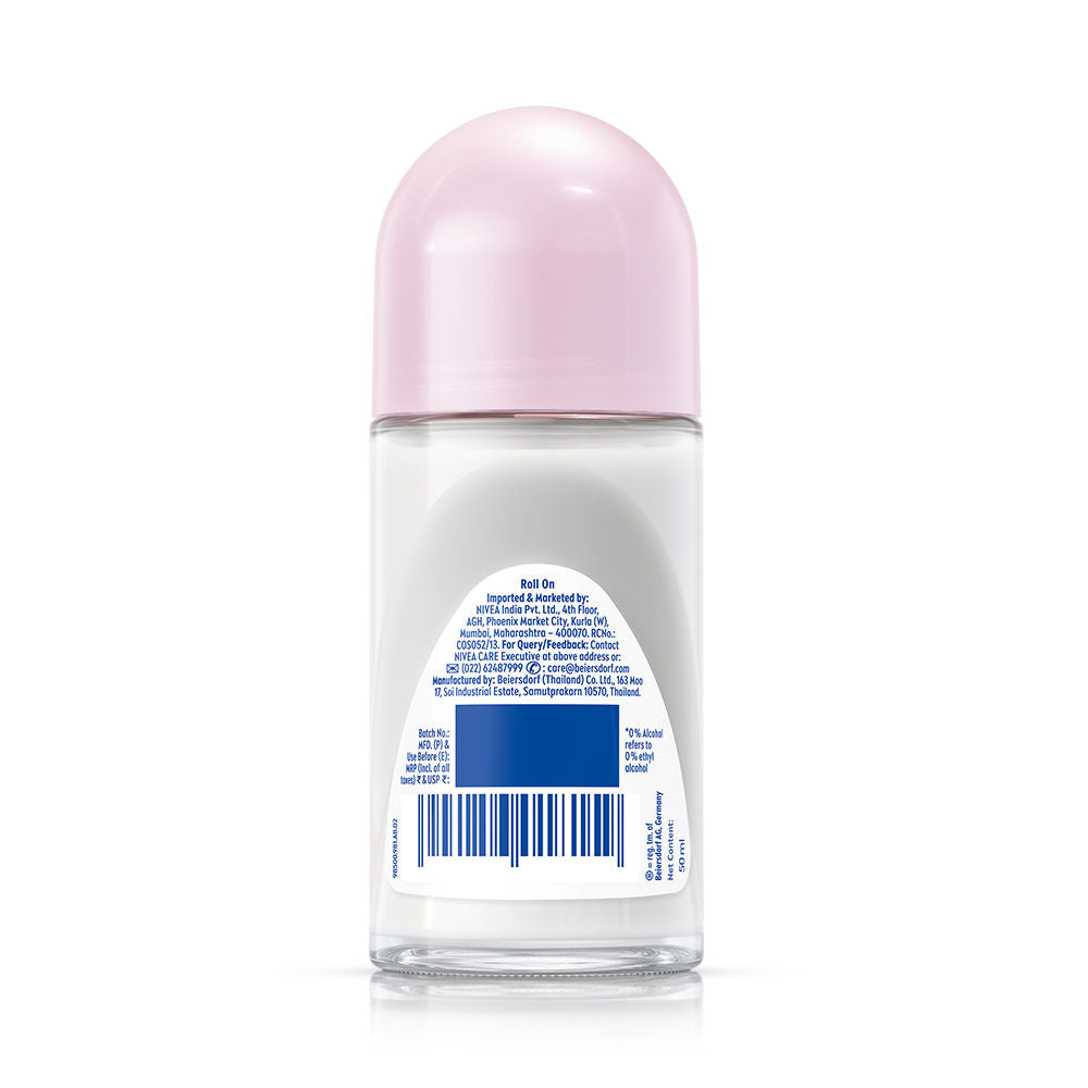 NIVEA Pearl & Beauty Radiance Deo Roll On For Women- 72H Odor Protection- 0% Alcohol