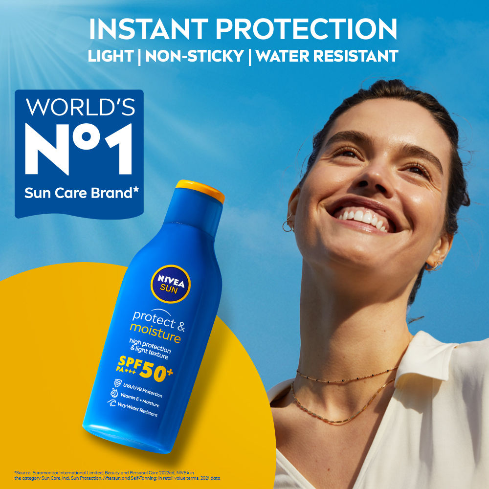 NIVEA SPF 50+ PA+++ & Vit E Face Sunscreen- Instant & Waterproof Protection