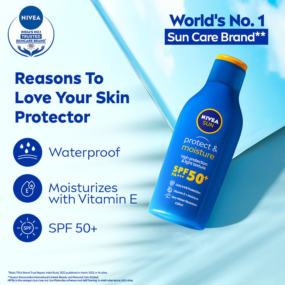 NIVEA SPF 50+ PA+++ & Vit E Face Sunscreen- Instant & Waterproof Protection