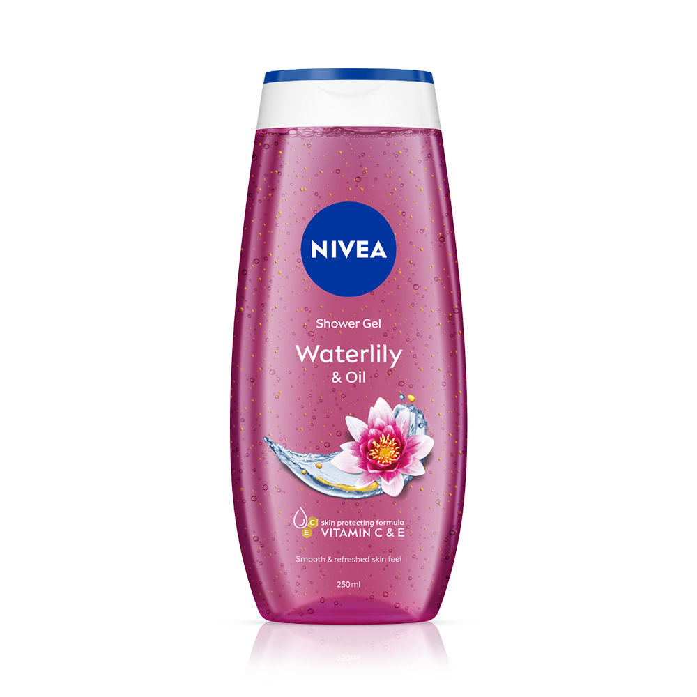 NIVEA Waterlily & care oil Body wash for long-lasting freshness
