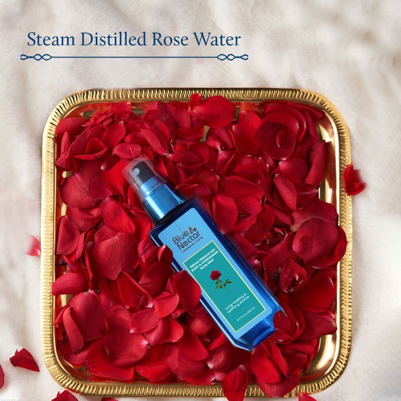 Blue Nectar Body Mist for Women and Men, Long Lasting Uplifting Body Spray with Rose and Cardamom