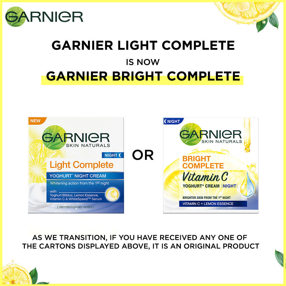 Garnier Skin Naturals Light Complete Night Cream