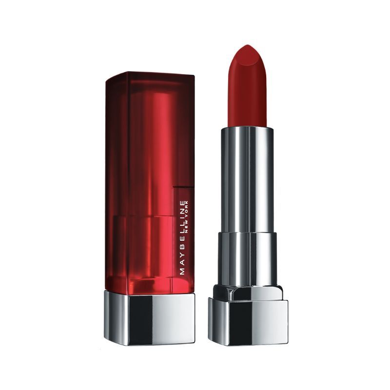 Maybelline Color Sensational Creamy Matte Lipstick, 12H Formula - 640 Red Liberation