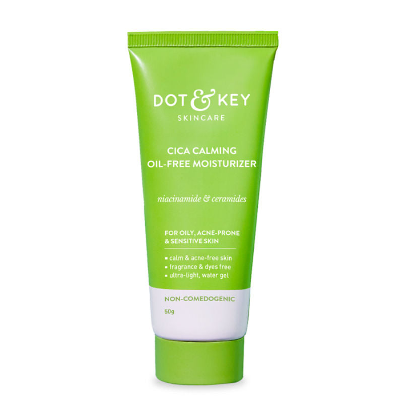 Dot & Key Cica Calming Oil-Free Moisturizer, With Niacinamide, For Oily, Acne-Prone Skin