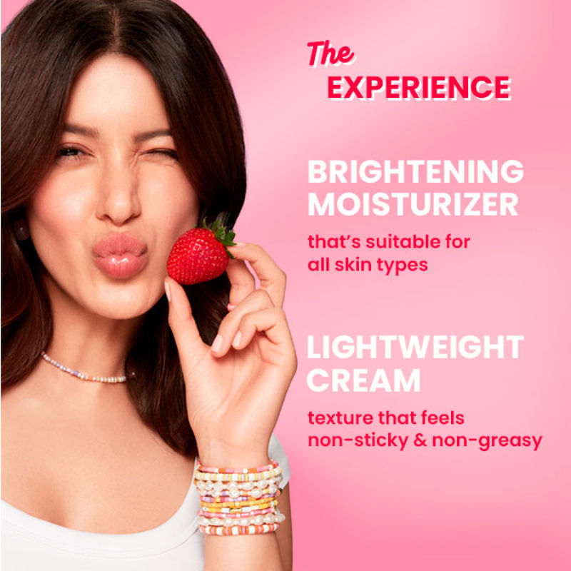 Dot & Key Strawberry Dew Brightening Moisturizer, Niacinamide & Peptides, Brightens & Smoothes Skin