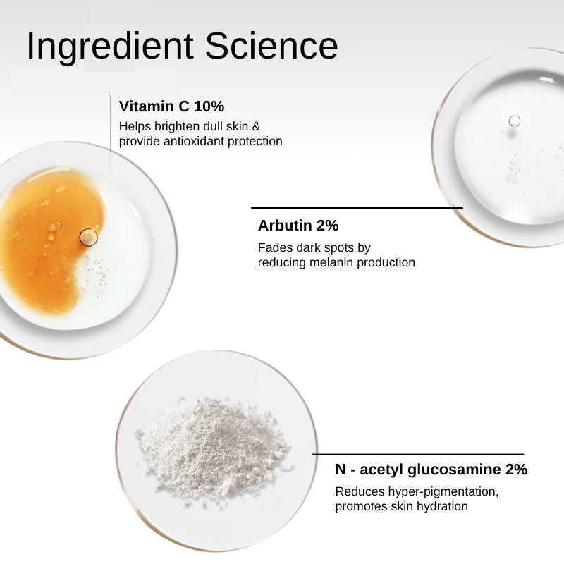 The Formularx Vitamin C Brightening Face Serum With Arbutin For Glow, & Dark Spots Removal